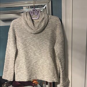 Madewell Cream Cowl Neck Sweater